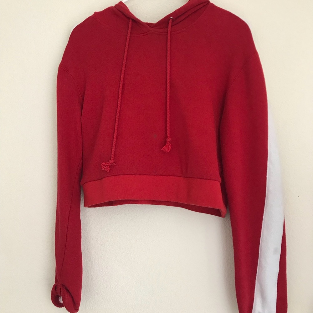 PACSUN red cropped hoodie